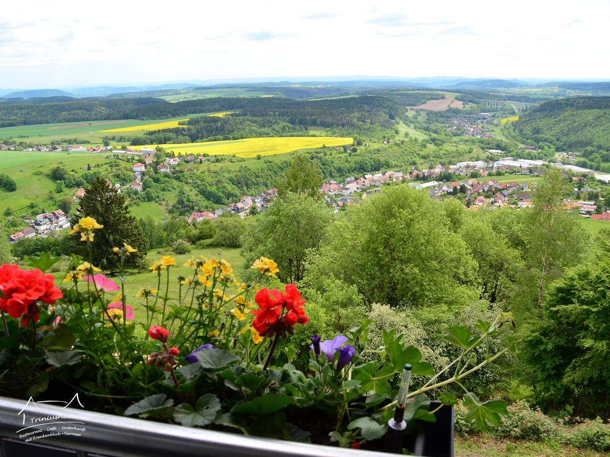 Die Triniushuette "Thueringens Schoenste Aussicht" 호텔 Rauenstein 외부 사진