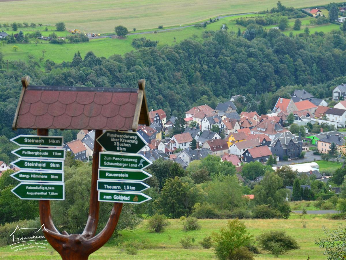Die Triniushuette "Thueringens Schoenste Aussicht" Rauenstein 외부 사진