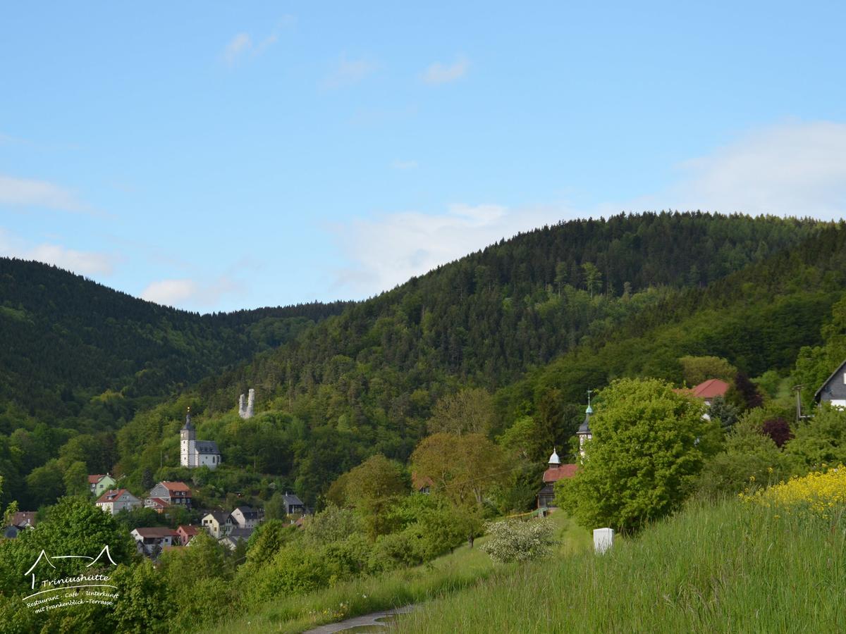 Die Triniushuette "Thueringens Schoenste Aussicht" Rauenstein 외부 사진