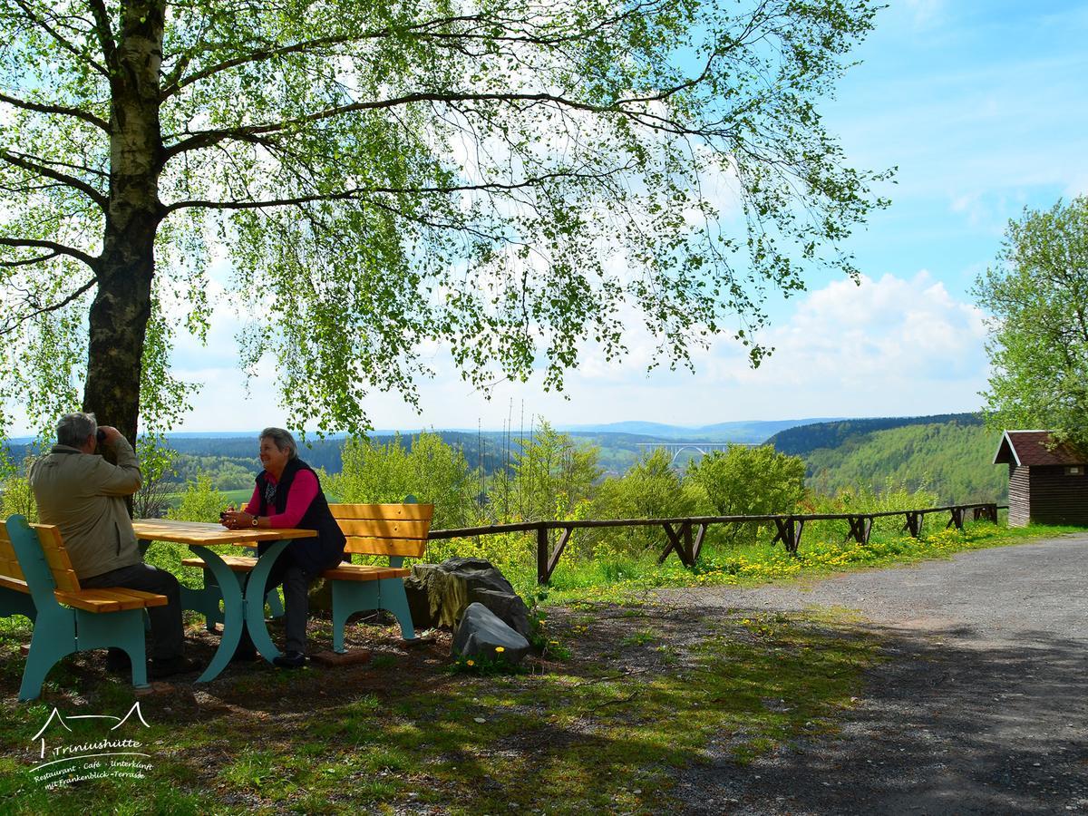 Die Triniushuette "Thueringens Schoenste Aussicht" Rauenstein 외부 사진