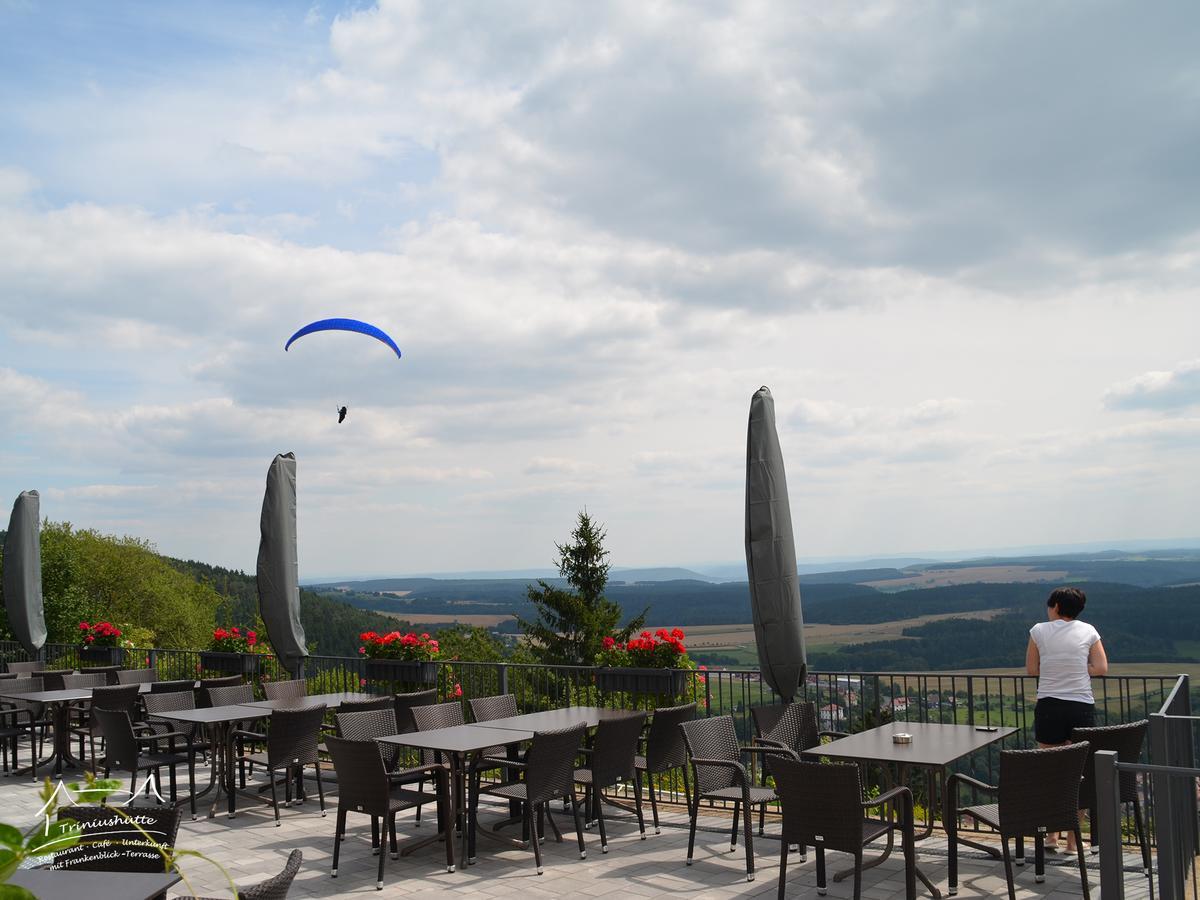 Die Triniushuette "Thueringens Schoenste Aussicht" 호텔 Rauenstein 외부 사진